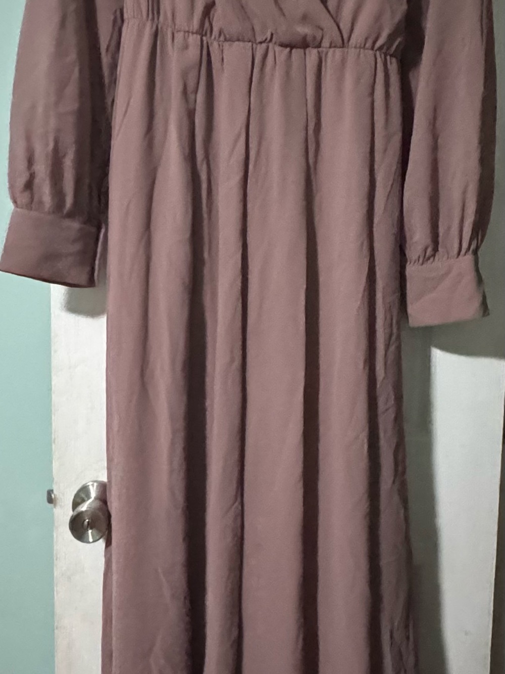 Baltic Born Long Sleeve Maxi Dress in Dusty Mauve